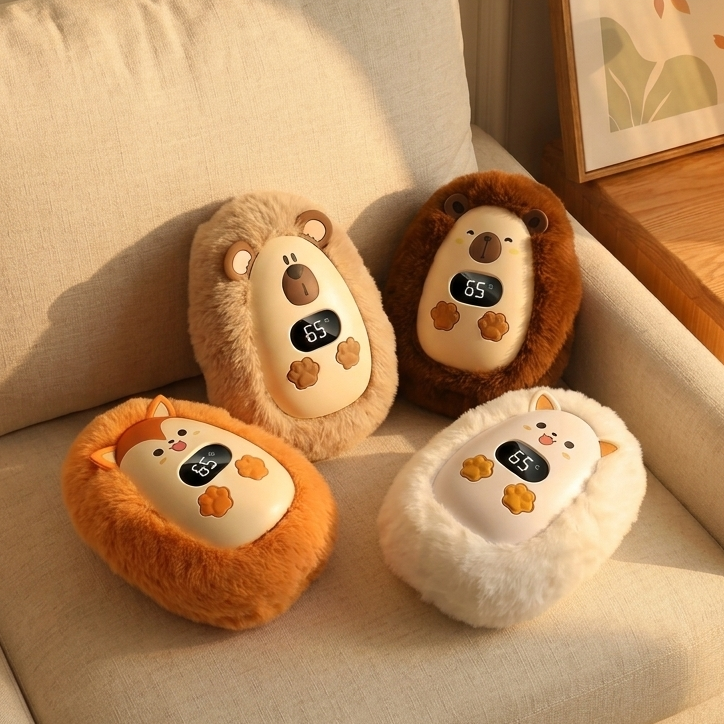 Plushy Hand Warmer Winter Mini Portable Smart Temperature Control